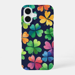 FUNDA PARA iPhone 16 TREBOLES CÉLTICOS IRLANDESES COLORIDOS