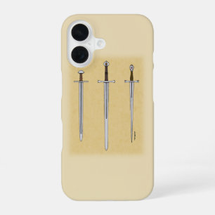 Funda Para iPhone 16 Tres espadas medievales 2016