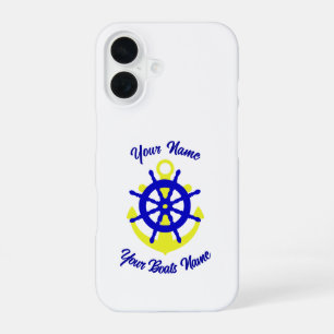 Funda Para iPhone 16 Tripulación de barco ancla personalizada