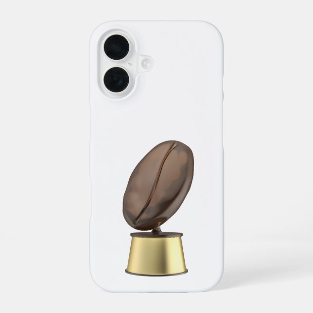 Funda Para iPhone 16 Trofeo con grano de café (Reverso )
