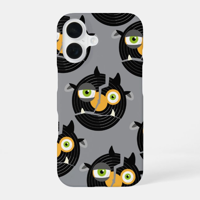 Funda Para iPhone 16 troll de disco rayado (Reverso )