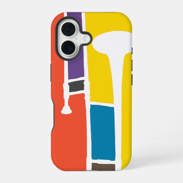 Funda Para iPhone 16 Trombón (Reverso )