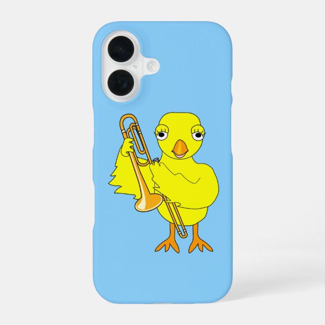 Funda Para iPhone 16 Trombone Chick (Reverso )