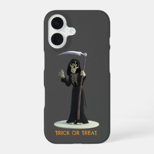 Funda Para iPhone 16 Truco o trato. Segador Cartoon