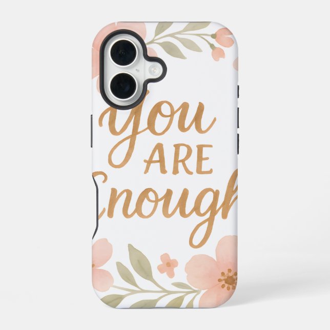 Funda Para iPhone 16 Tu eres suficiente  (Reverso )