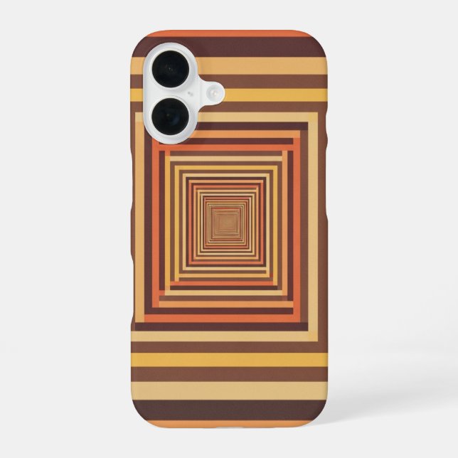 Funda Para iPhone 16 Túnel de píxeles retro (Reverso )
