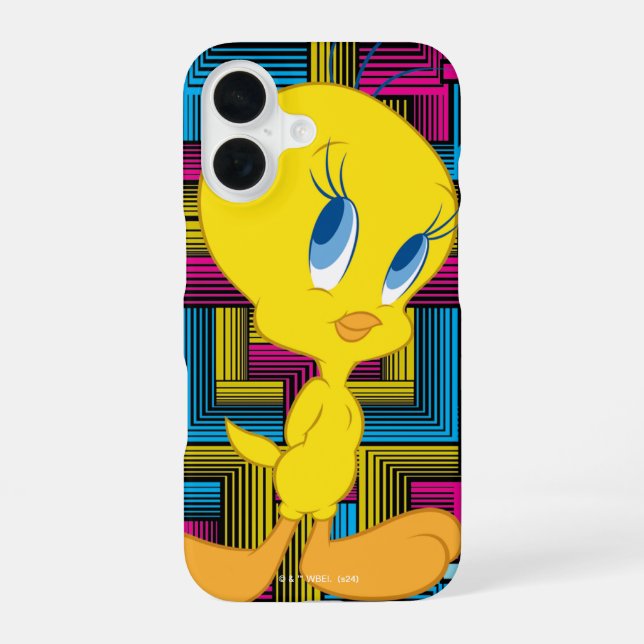 Funda Para iPhone 16 TWEETY™ Color Electrónico (Reverso )