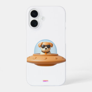 Funda Para iPhone 16 Ufo dog 3D a1