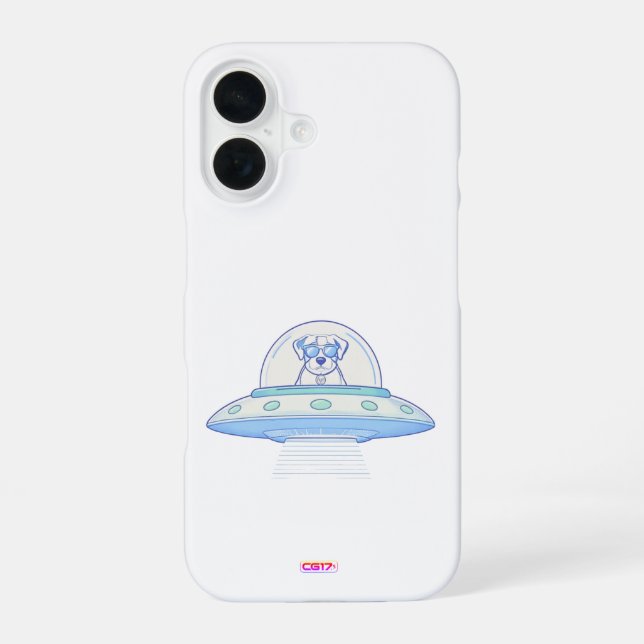 Funda Para iPhone 16 Ufodog logo1  (Reverso )