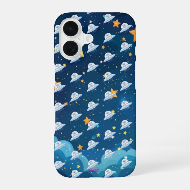 Funda Para iPhone 16 Ufodog logo 45g starry night (Reverso )