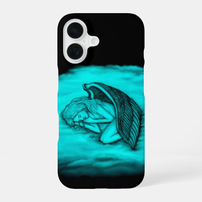 Funda Para iPhone 16 Un ángel durmiente (Reverso )
