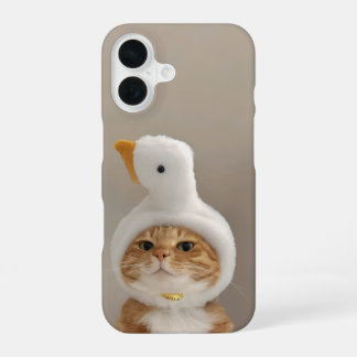 Funda Para iPhone 16 Un gato lindo en el Gorra pato iPhone 16 Funda del