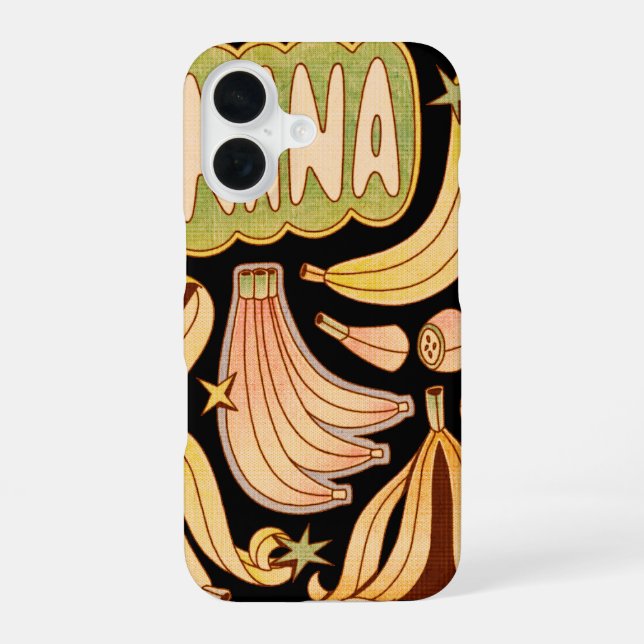 Funda Para iPhone 16 Un plátano/Ilustracion de banana (Reverso )