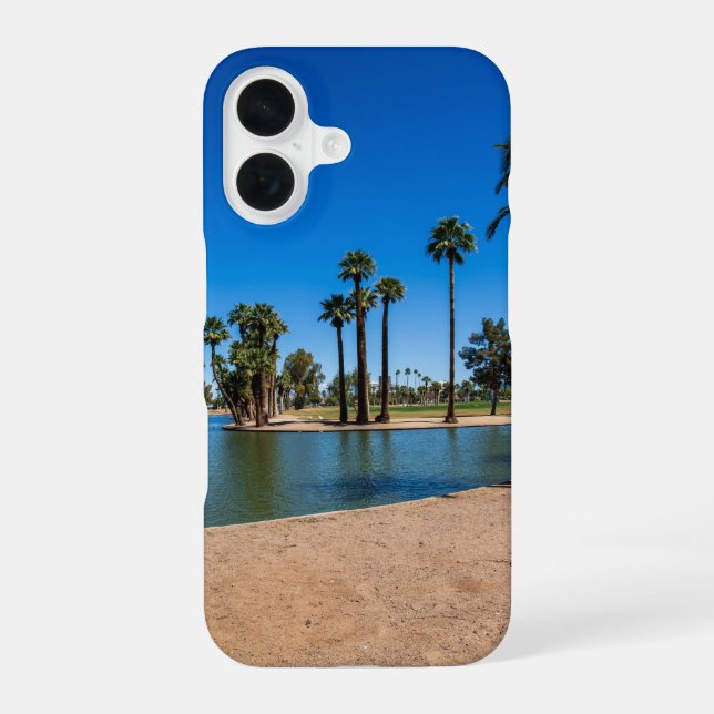 Funda Para iPhone 16 un precioso paisaje primaveral en el parque Encant (Reverso )