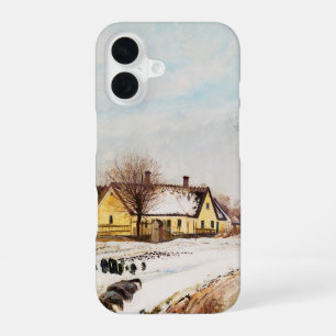 Funda Para iPhone 16 Un pueblo de Sealand. Invierno por Laurits Ring
