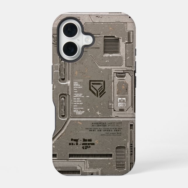 Funda Para iPhone 16 UNIT-77 #002: Bastión Orbital 2152 (Reverso )
