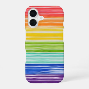 Funda Para iPhone 16 Untidy rainbow stripes Funda-Mate iPhone estuche