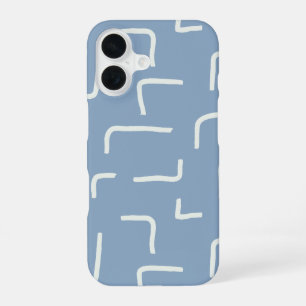 Funda Para iPhone 16 Urban Geo Cobalt Cool Patrón de licuadora