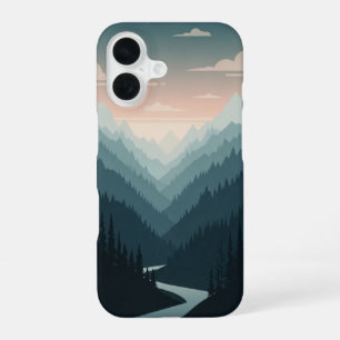 Funda Para iPhone 16 Valle de montaña vintage