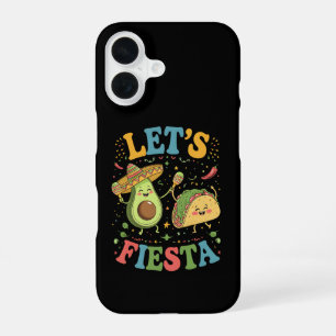 Funda Para iPhone 16 Vamos Fiesta Aguacate Y Tacos Cinco De Mayo
