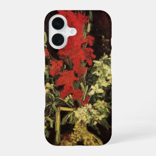 Funda Para iPhone 16 Vase con Gladioli, Carnations de Vincent van Gogh