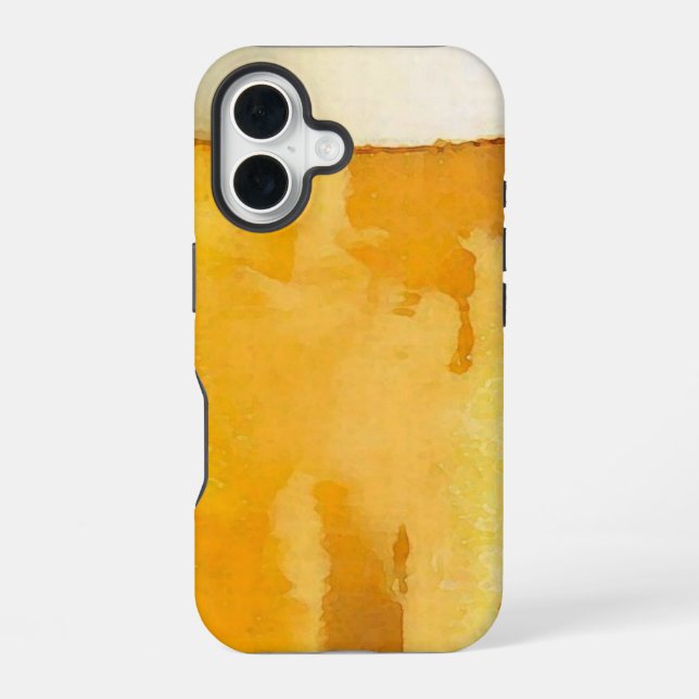 Funda Para iPhone 16 Vaso de Cerveza (Reverso )