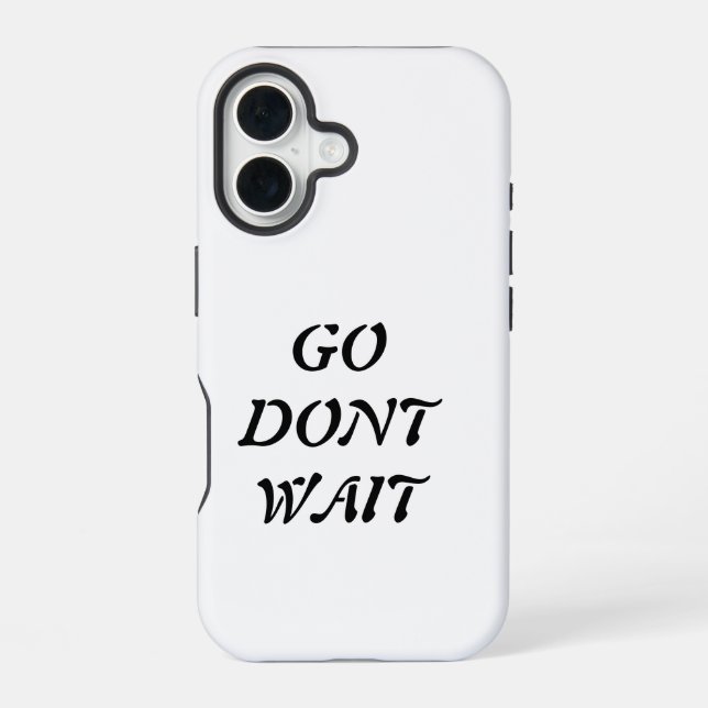 Funda Para iPhone 16 "Ve. No esperes (Reverso )