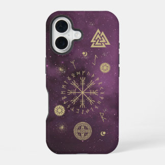 Funda Para iPhone 16 Vegvisir y runas nórdicas | Esotérico