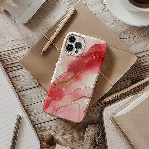 Funda Para iPhone 16 Velo de rubor lujo rosa suave acuarela dorado