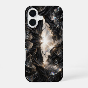 Funda Para iPhone 16 Velo Roto de Luz - Luxor Negro Dorado