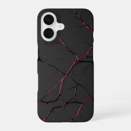 Funda Para iPhone 16 Venas negras y rojas