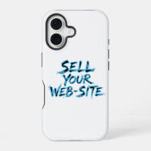 Vende tu sitio web Tipografía angustiado azul