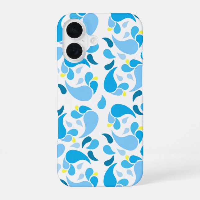 Funda Para iPhone 16 Verano Azul (Reverso )