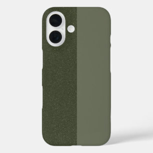 Funda para iPhone 16 verde de Moss dividido - mate
