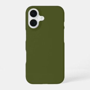 Funda Para iPhone 16 Verde Ejercito Color Sólido