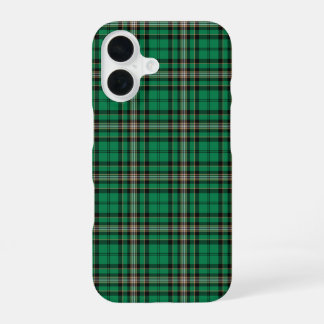 Funda Para iPhone 16 Verde y Negro Sporty Plaid