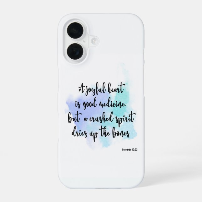 Funda Para iPhone 16 Versículo Bíblico Moderno  (Reverso )