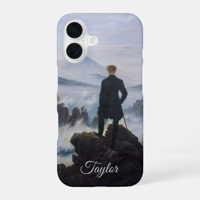 Funda Para iPhone 16 Viajero Personalizado – Caspar David Friedrich (Reverso )