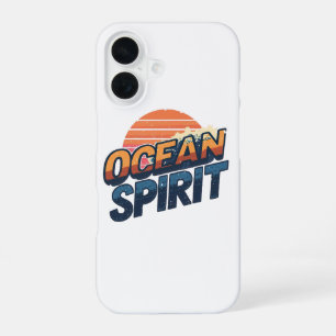 Funda Para iPhone 16 Vibra de playa "Ocean Spirit" vintage