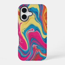 Vibrante Diseño de estuche para teléfono de mármol