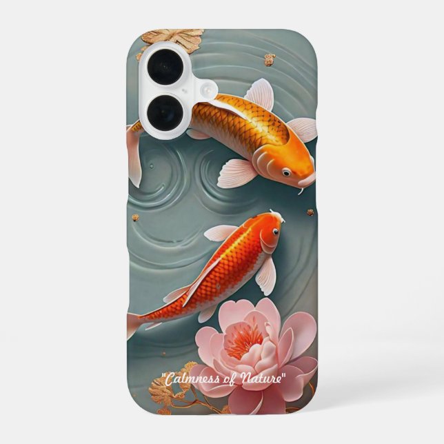 Funda Para iPhone 16 "Vida del estanque pacífico" (Reverso )