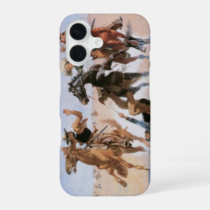 Funda Para iPhone 16 Viejos Vaqueros, Ayudando a un Camarada por Reming