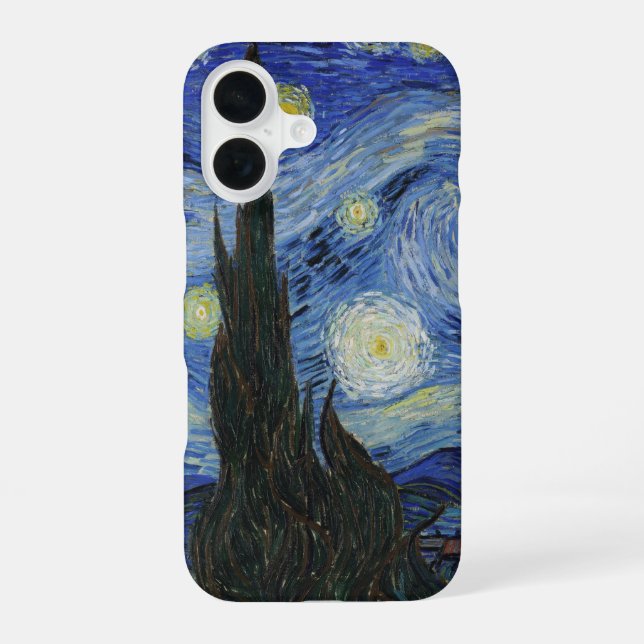 Funda Para iPhone 16 Vincent Van Gogh Noche estrellada  (Reverso )