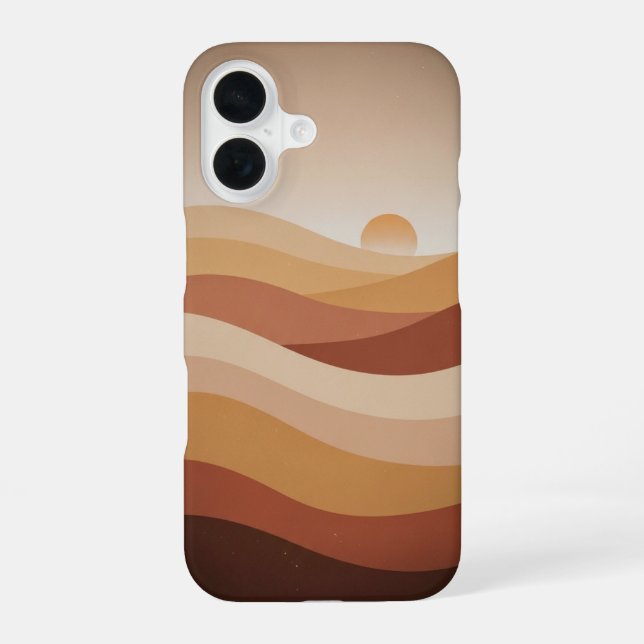 Funda Para iPhone 16 Vintage Abstract Desert Nature (Reverso )