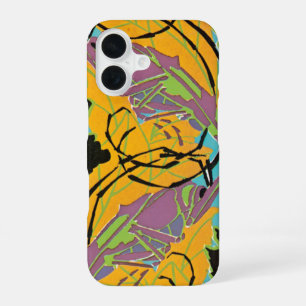 Funda Para iPhone 16 Vintage Art Deco Jazz Pochoir Garden Grasshopers