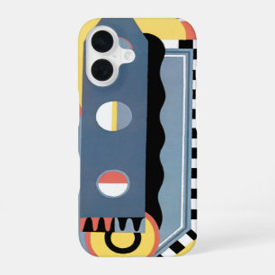 Funda Para iPhone 16 Vintage Art Deco Pochoir Jazz Patrones Geométricos