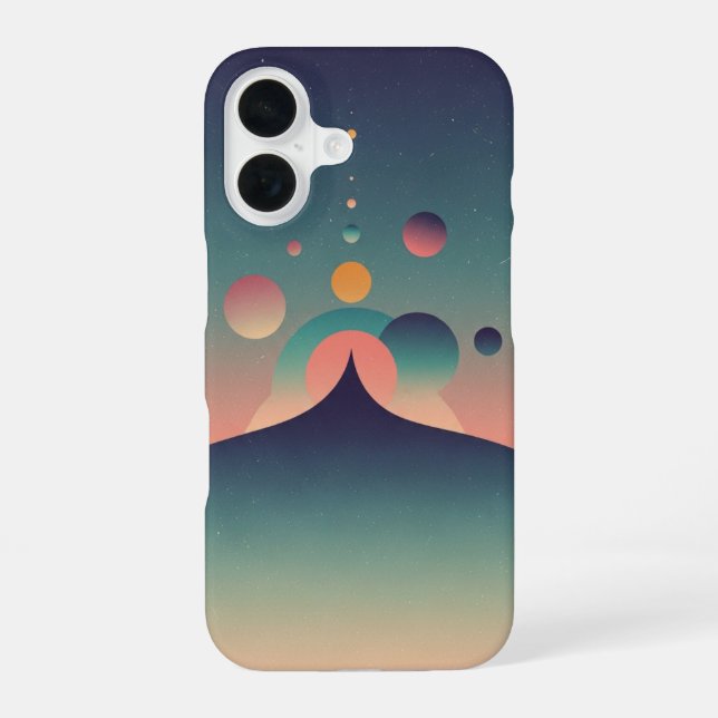Funda Para iPhone 16 Vintage Cosmic Horizon (Reverso )