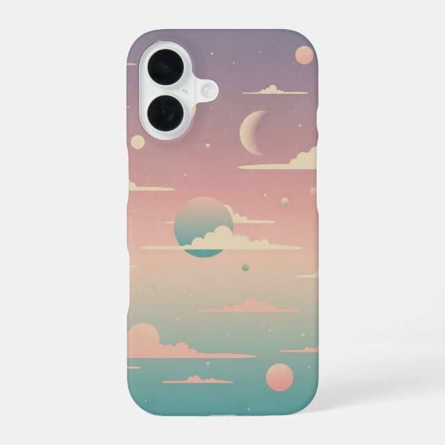 Funda Para iPhone 16 Vintage Cosmic Sky (Reverso )