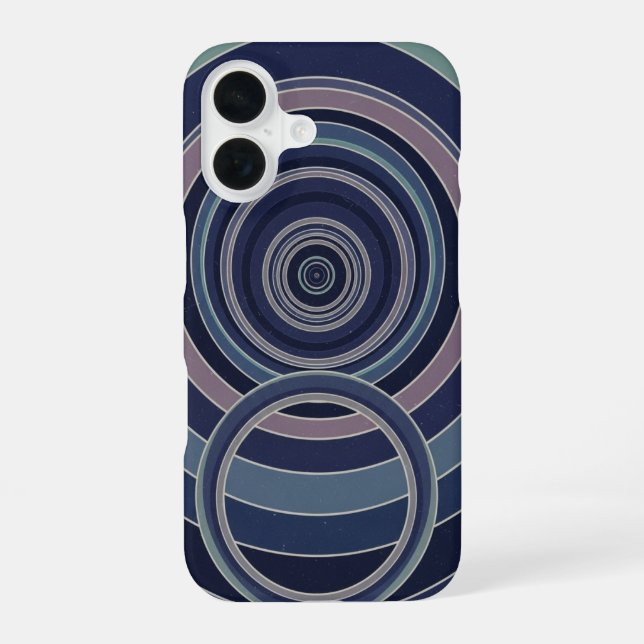 Funda Para iPhone 16 Vintage Deep Space Rings (Reverso )