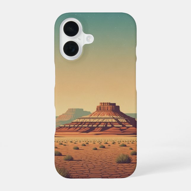 Funda Para iPhone 16 Vintage Desert Plateau (Reverso )